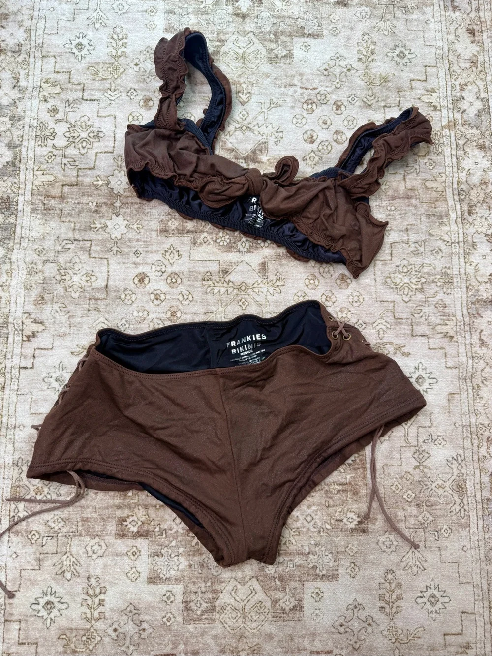 Frankies Bikinis Brown Set